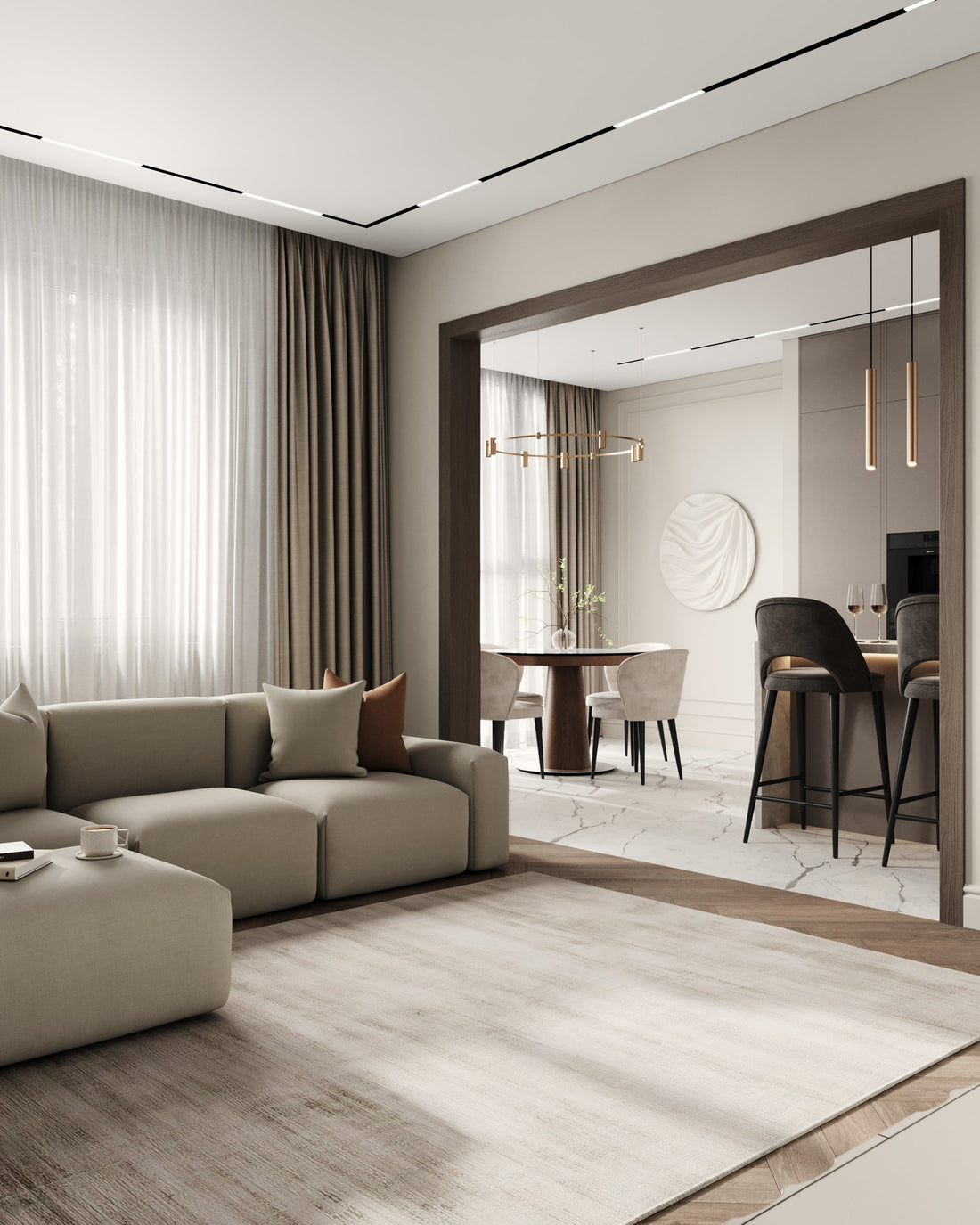 Medniy Vsadnik Residence, Saint Petersburg, 115 m² apartment