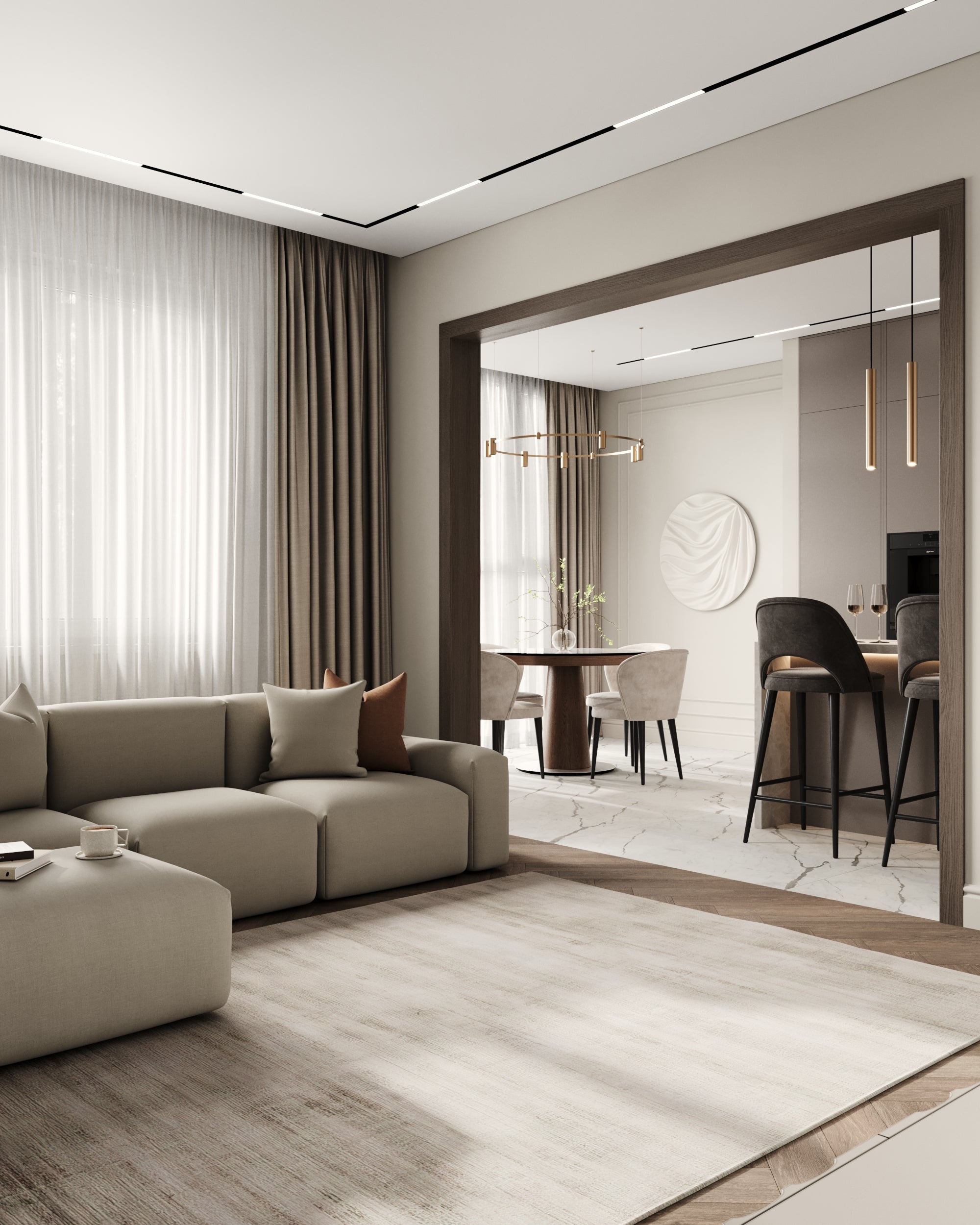 Medniy Vsadnik Residence, Saint Petersburg, 115 m² apartment